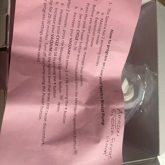 Spectra S2 Plus Pink Double Electric Breast Pump - Picture 7 of 8